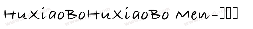HuXiaoBoHuXiaoBo Men字体转换